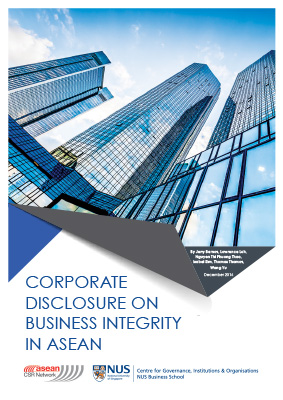 Corporate Disclosure on Business Integrity in ASEAN 2016