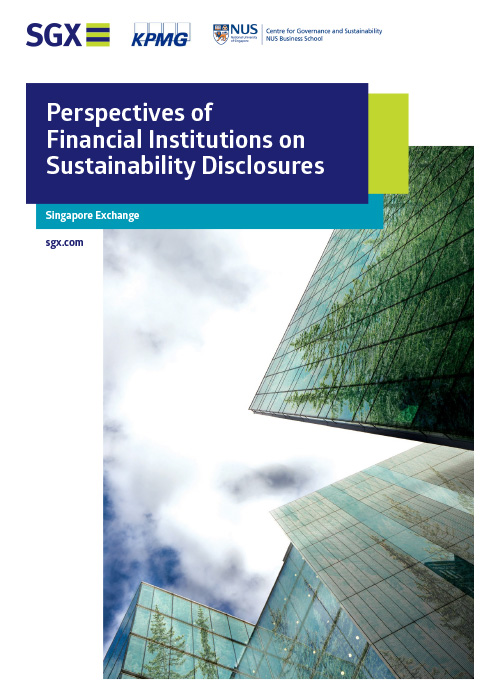 Perspectives of Financial Institutions on Sustainability Disclosures 2021
