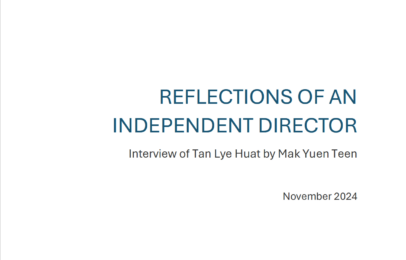 Reflections of an Independent Director