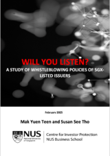 Will You Listen? New Report on Whistleblowing Policies of SGX-Listed Issuers