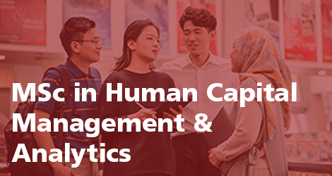THE NUS MSc IN HUMAN CAPITAL MANAGEMENT AND ANALYTICS