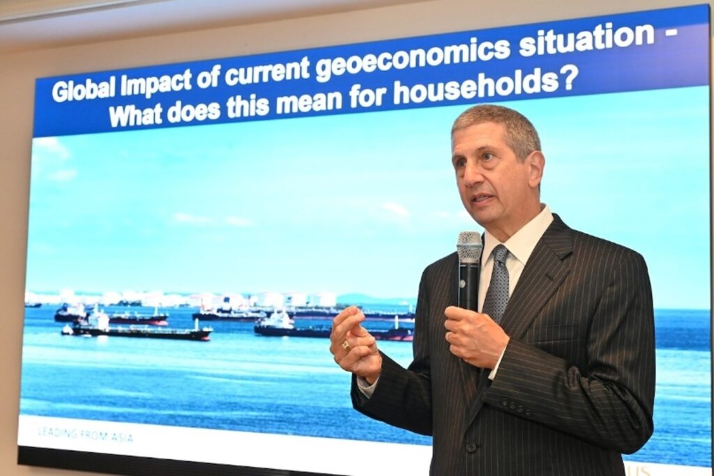 Dean Andy speaking in Bangkok